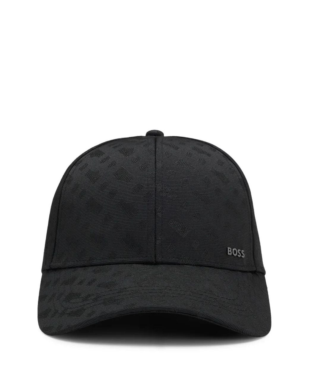Boss Black Monogram Jacquard Baseball Cap for men