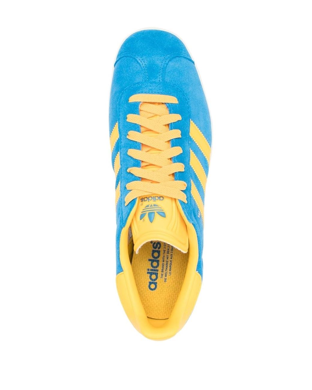 adidas Gazelle Two-tone Design Sneakers in Blue for Men | Lyst