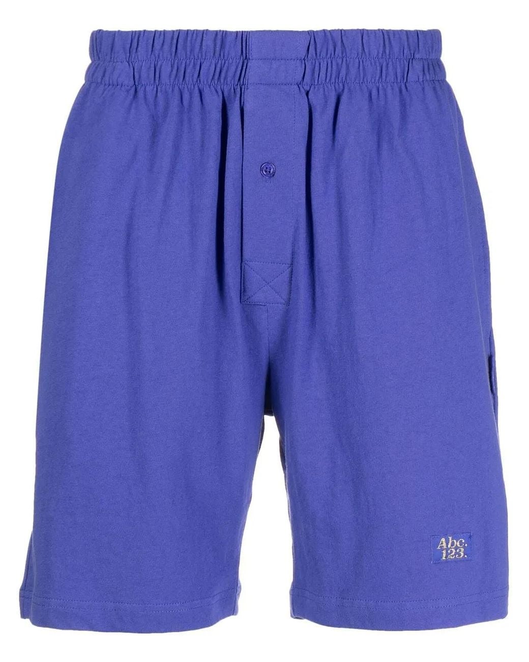 Advisory Board Crystals Blue Logo Print Lounge Shorts for men