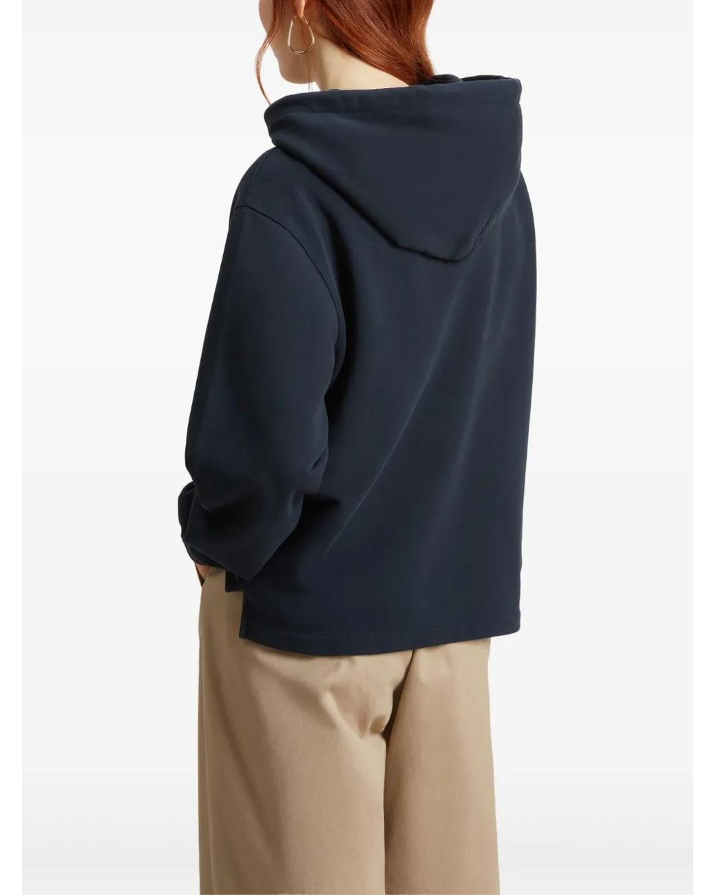 Woolrich Blue Cotton Hoodie