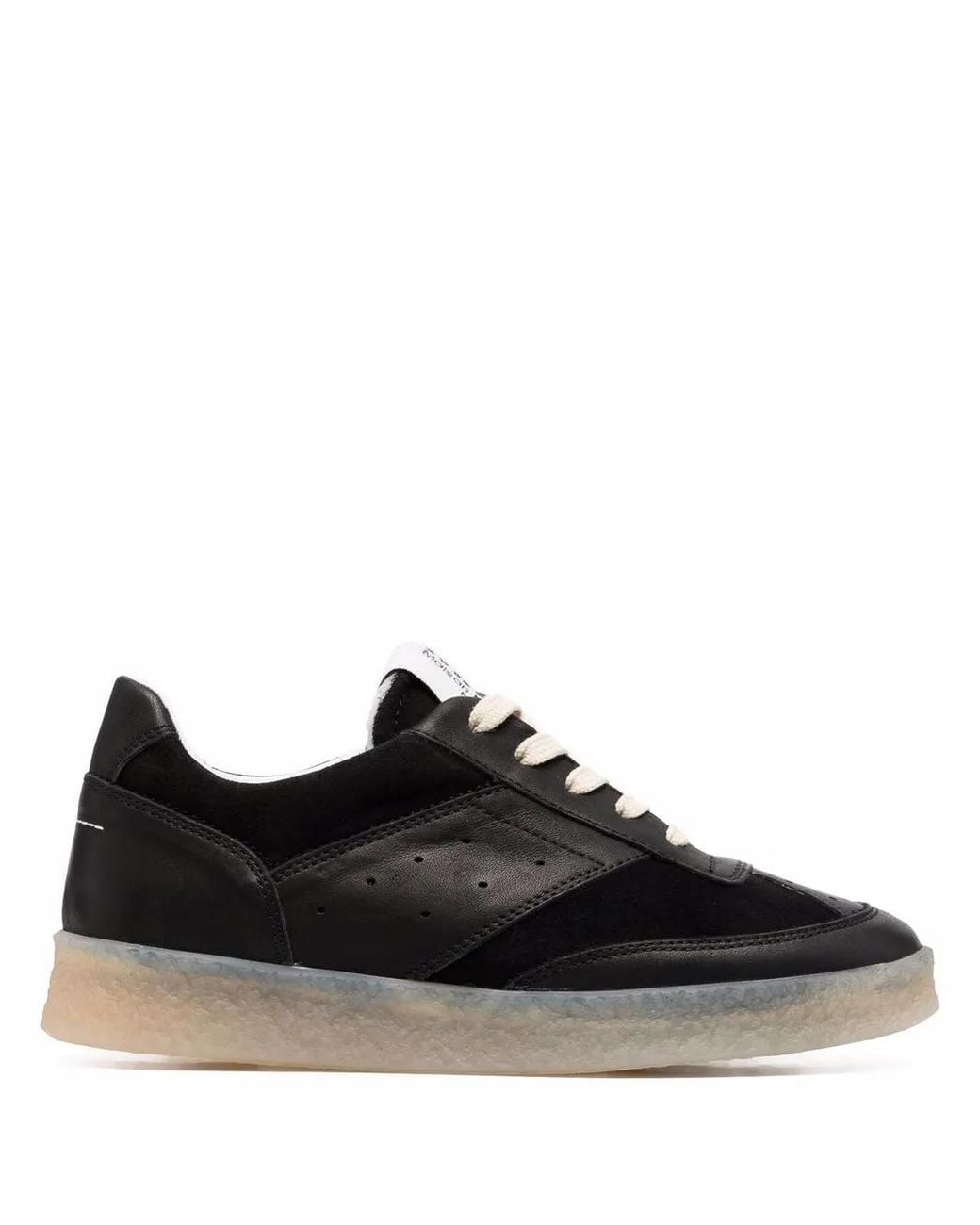 MM6 by Maison Margiela Black Lace-up Low-top Sneakers
