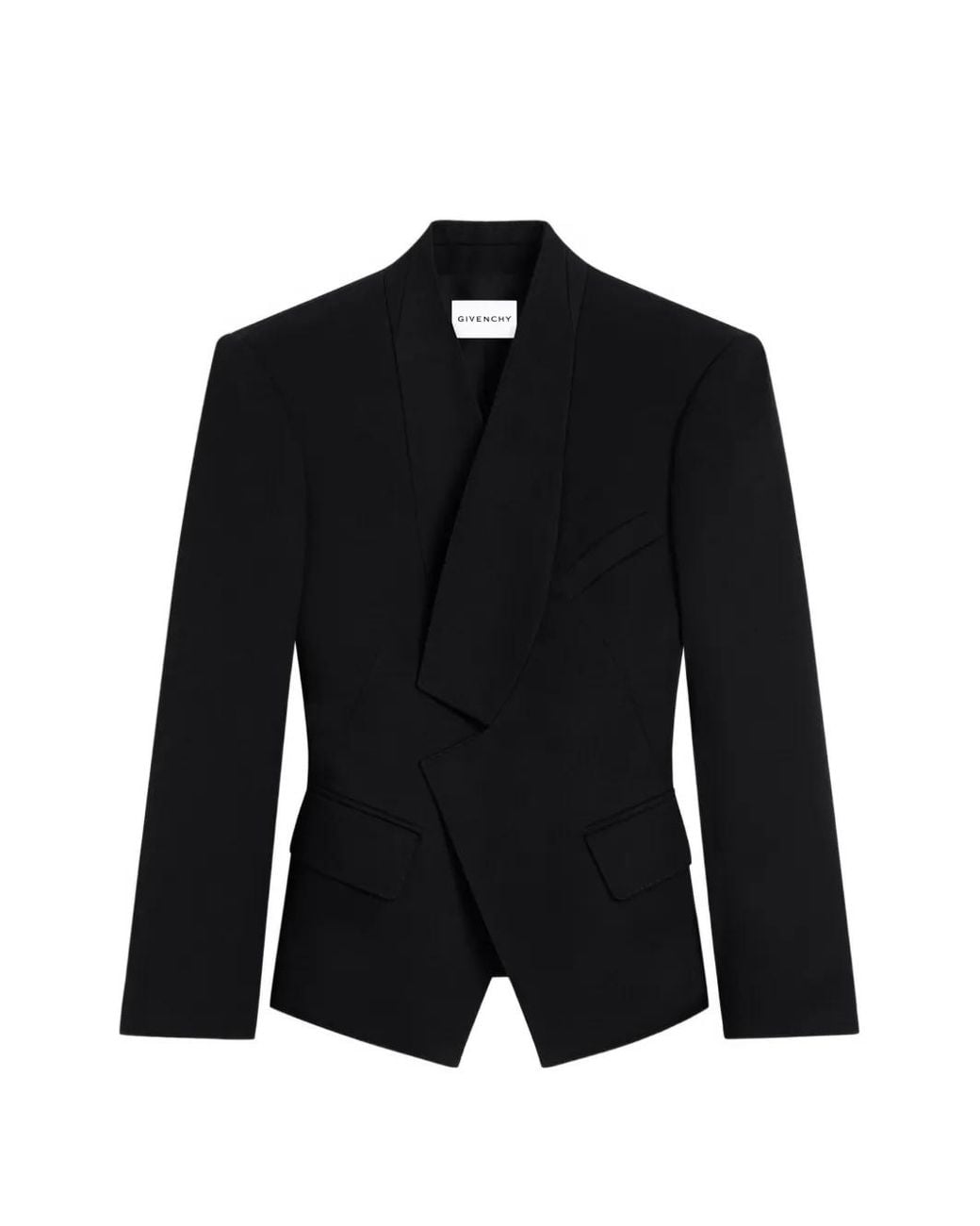 Givenchy Black Reverse Lapel Jacket