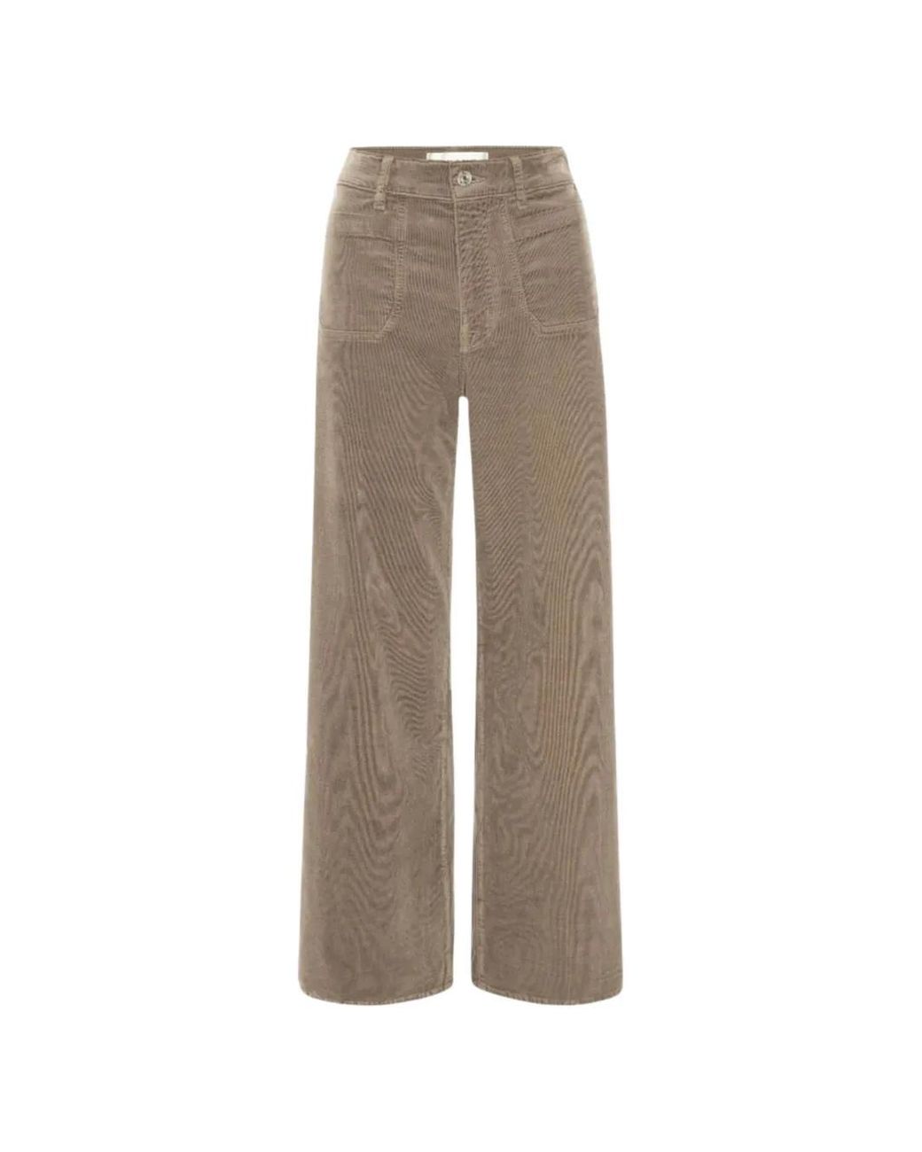 FRAME Natural Le Slim Palazzo Straight Trousers