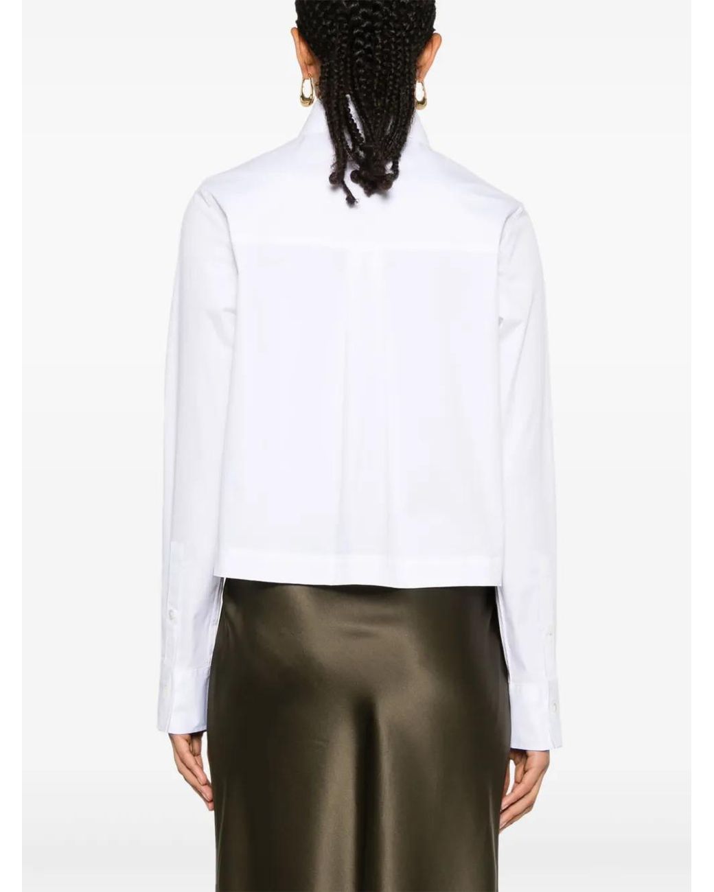 Closed White Cropped Cotton Shirt