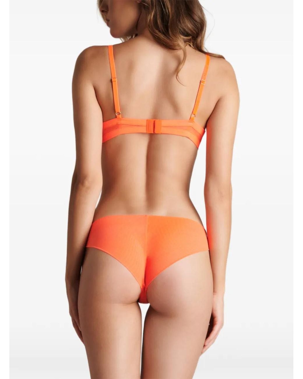 Slip Corps À Corps Neon di Maison Close in Orange