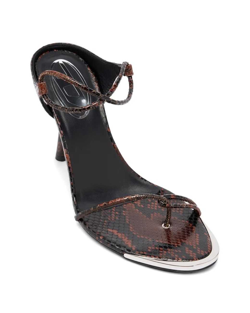 DIESEL Brown D-Diam's-Thin Cord Sandals