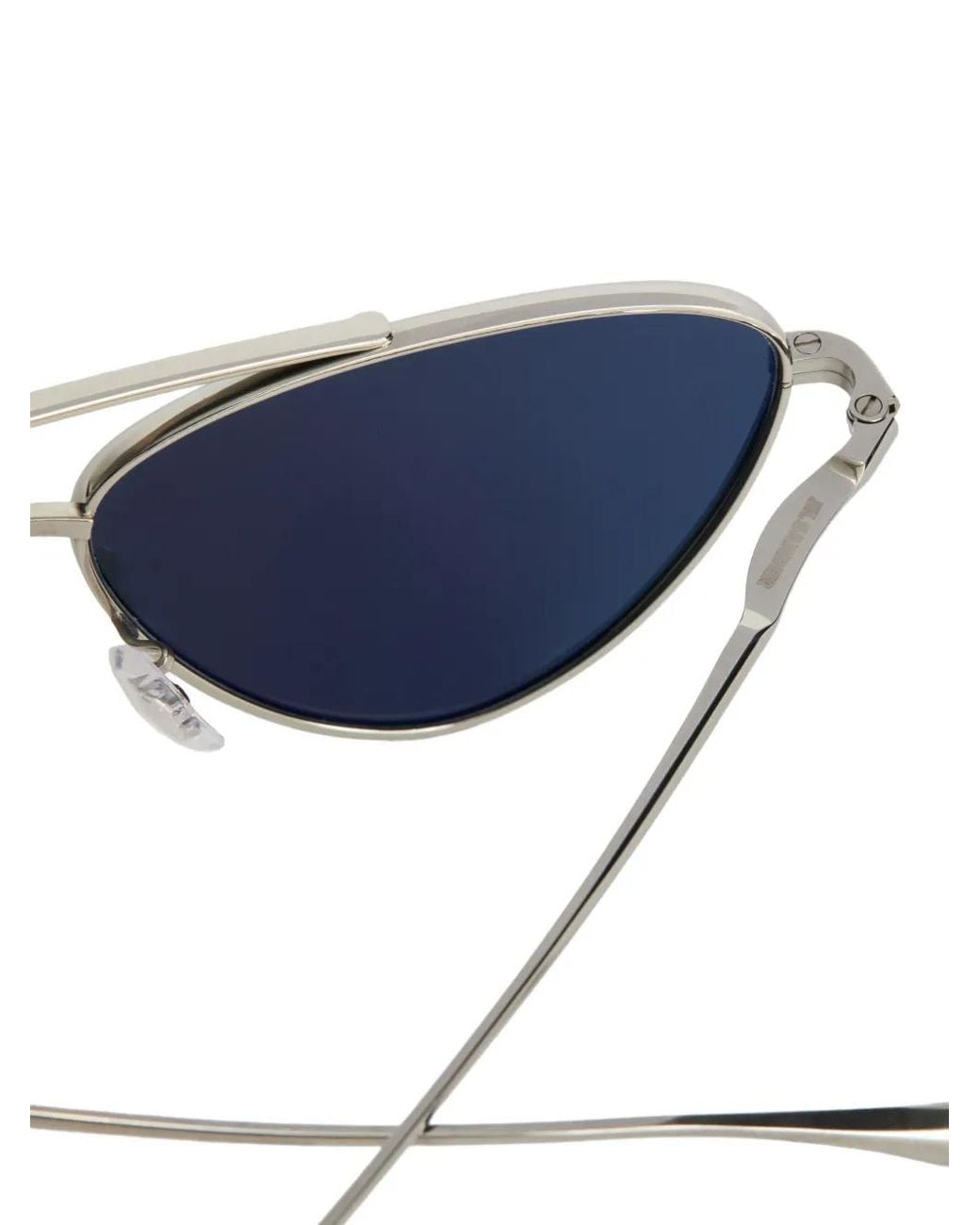 Jil Sander Blue Pilot-Frame Sunglasses