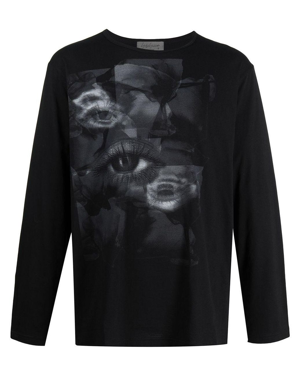 Yohji Yamamoto Baumwolle Pullover mit grafischem Print in Schwarz für  Herren - Lyst