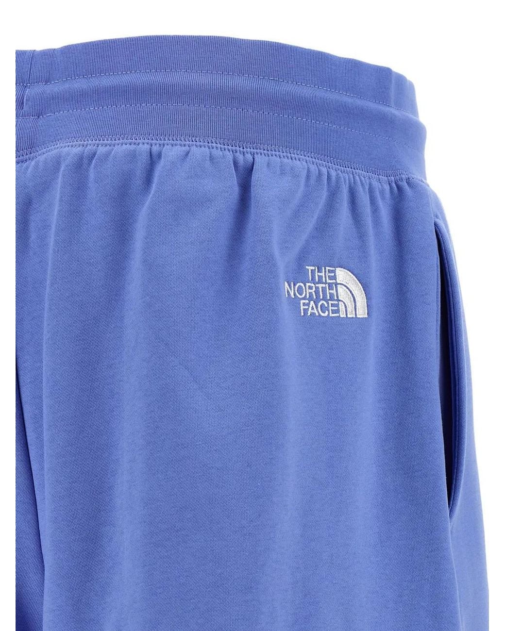 The North Face Blue Logo-Embroidered Drawstring Shorts