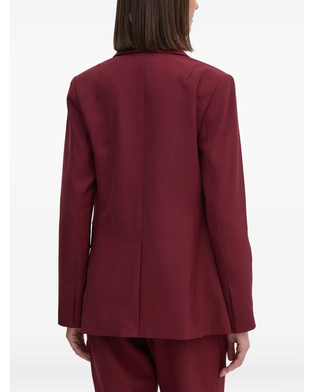 DKNY Red Buttoned Blazer