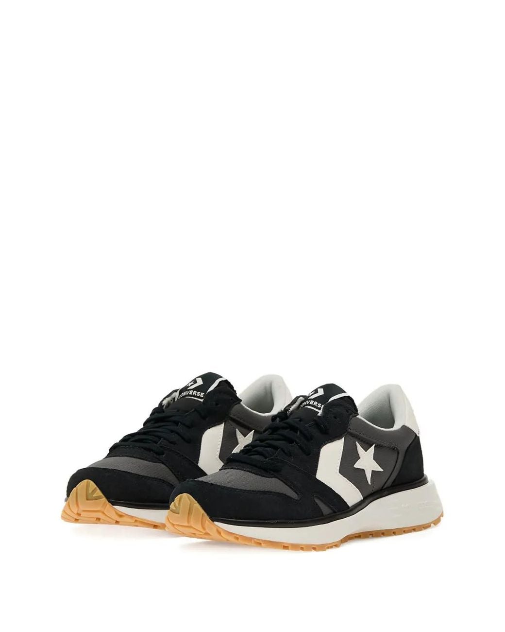 Converse Black Star-Patch Sneakers