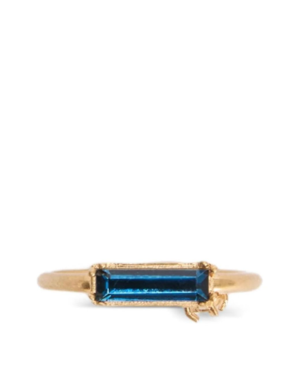 Jil Sander Blue Handcrafted Ring