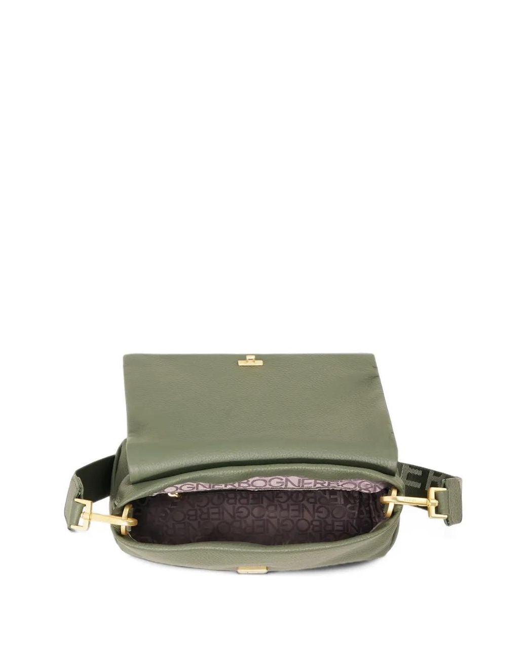 Bogner Green Bozen Florence Logo-Embossed Shoulder Bag