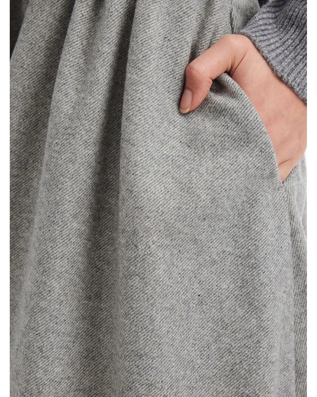 B+ AB Gray Elasticated Mini Skirt
