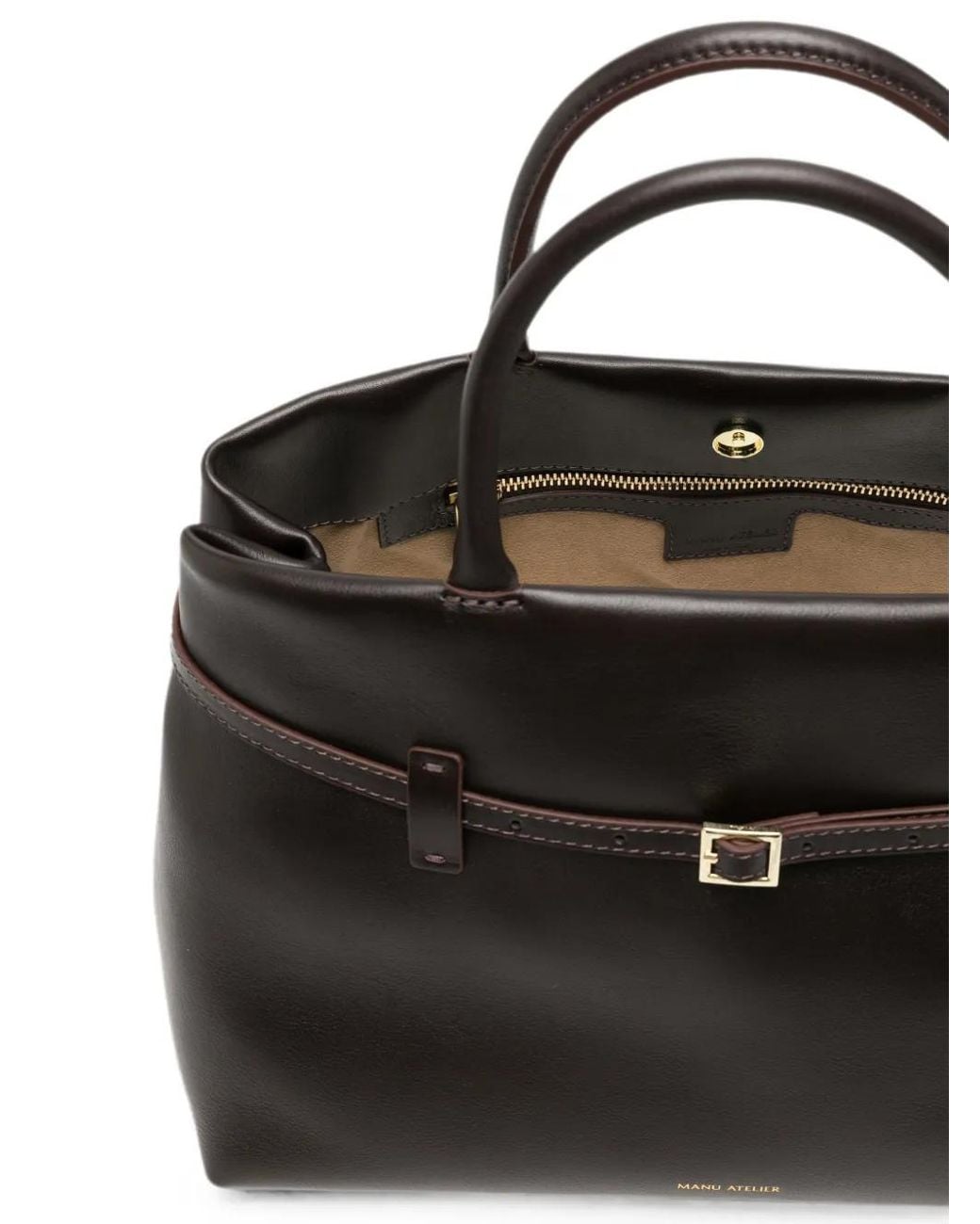 MANU Atelier Black Le Cambon 35 Tote Bag