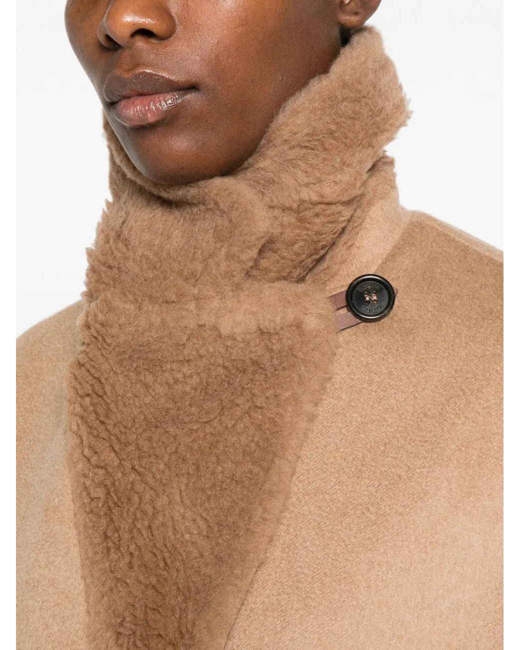 Max Mara Natural Mules Cape En Cuir