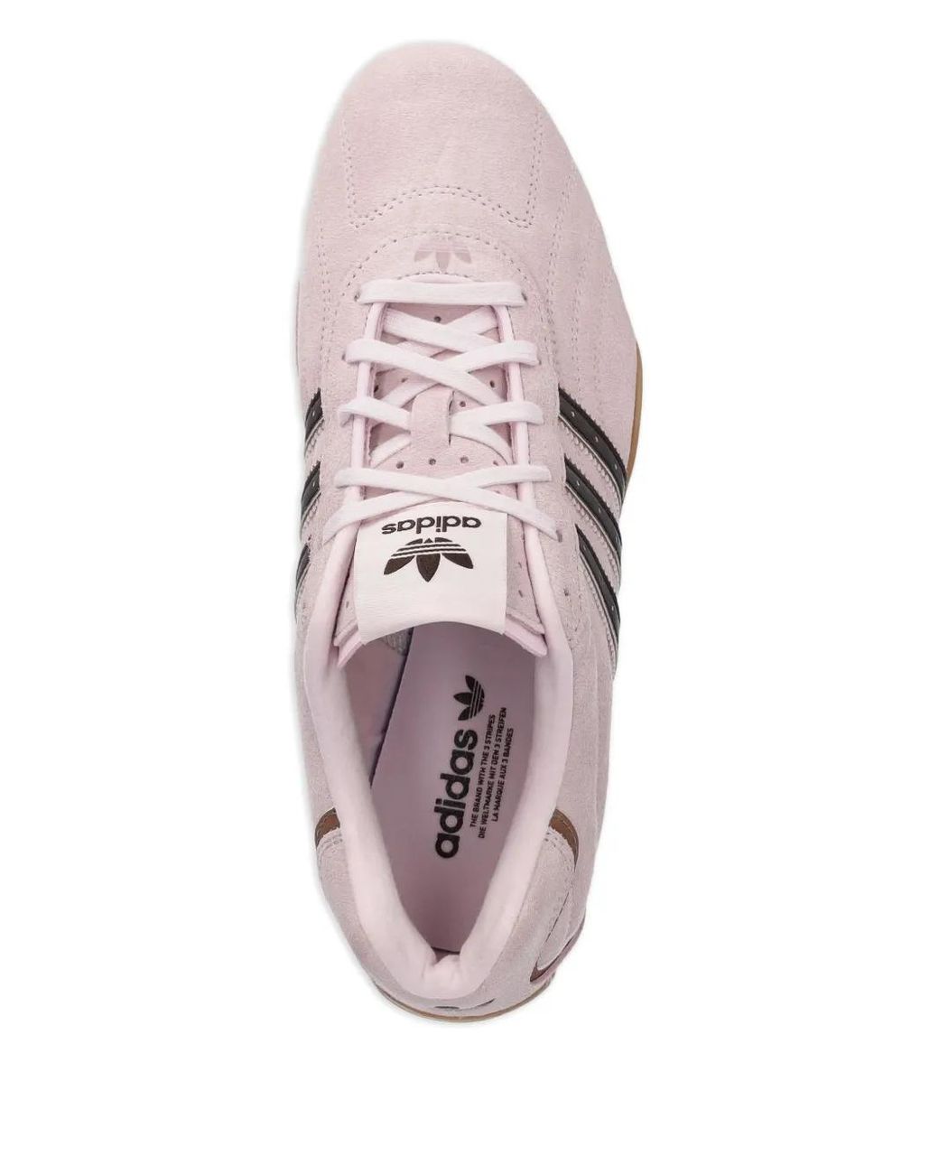 adidas Adiracer Suede Three-Stripe Sneakers in Pink | Lyst