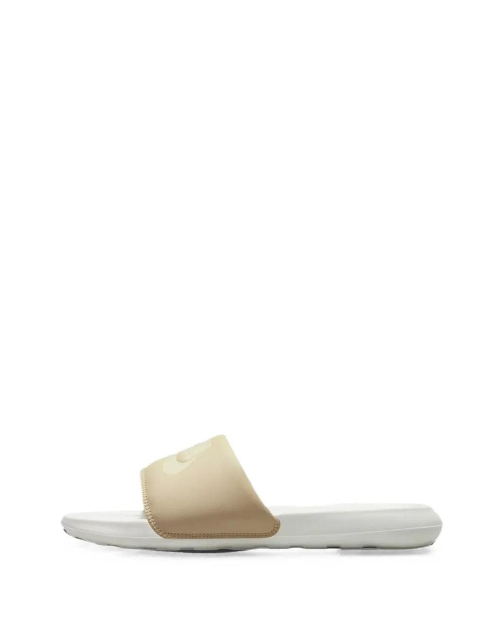 Nike White Victori One Slides