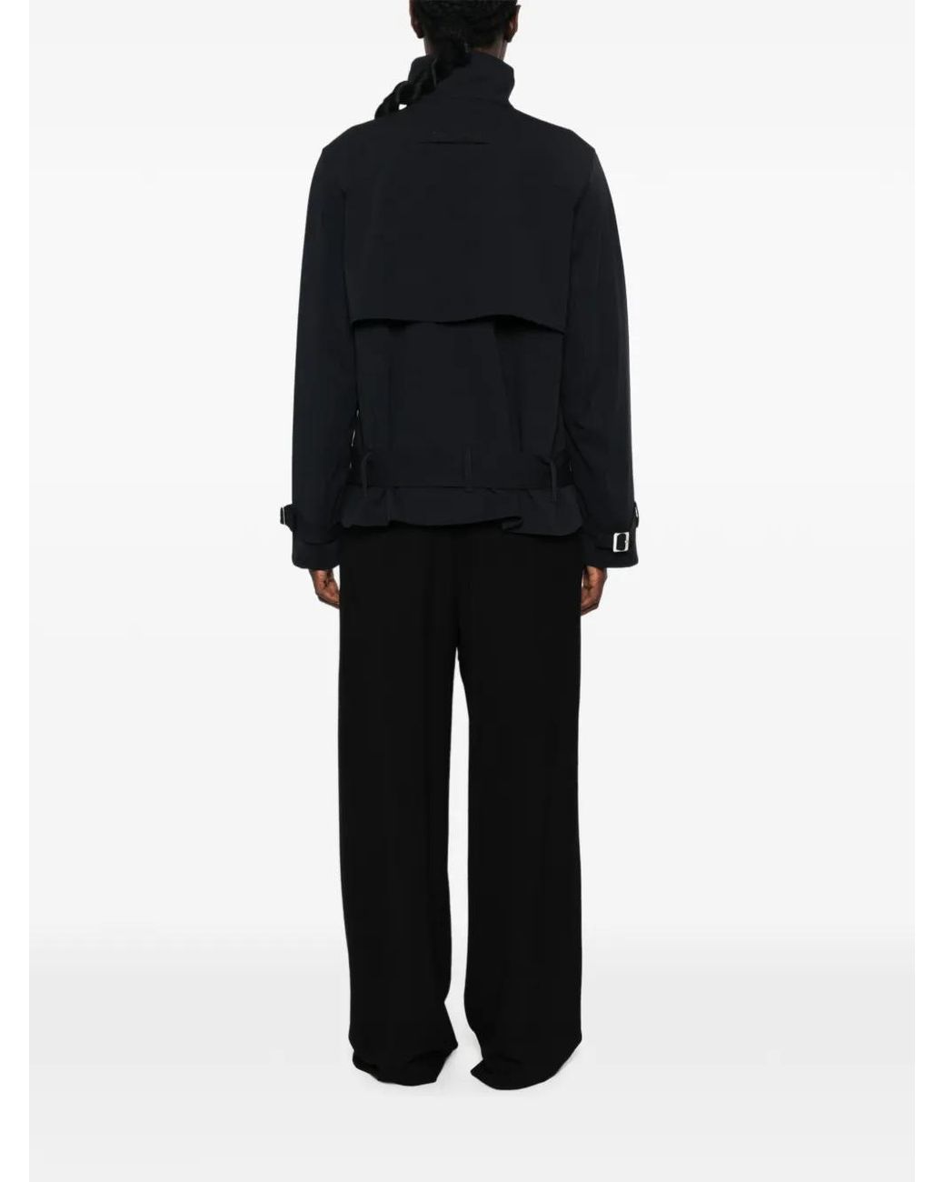Samsøe & Samsøe Black Sabianca Double-Breasted Belted Jacket