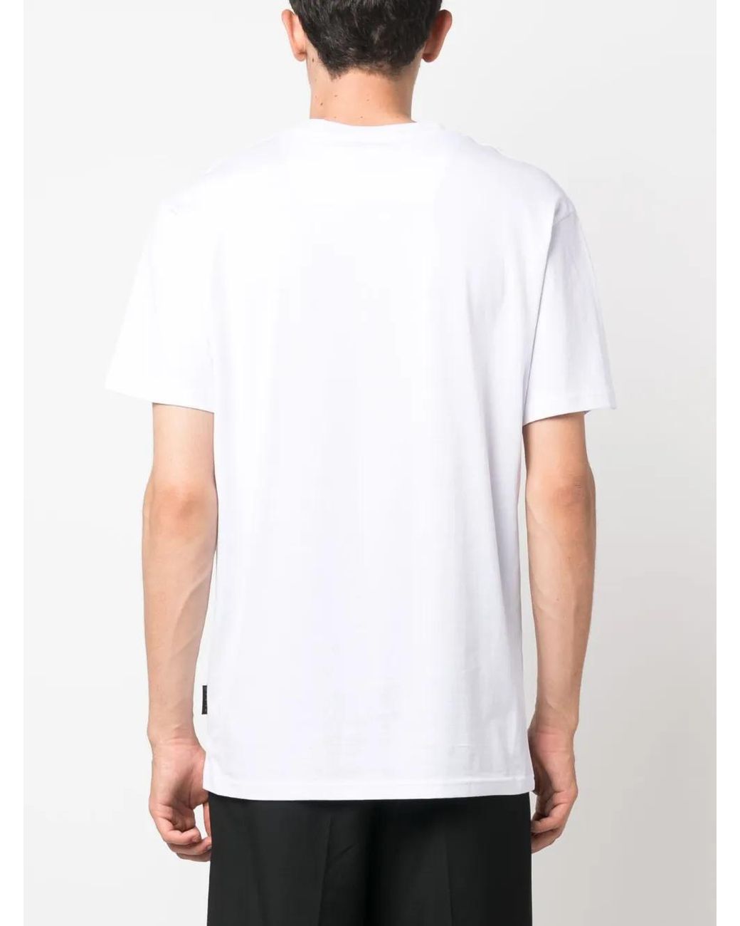 Philipp Plein White Ss Iconic Plein Round-Neck T-Shirt for men