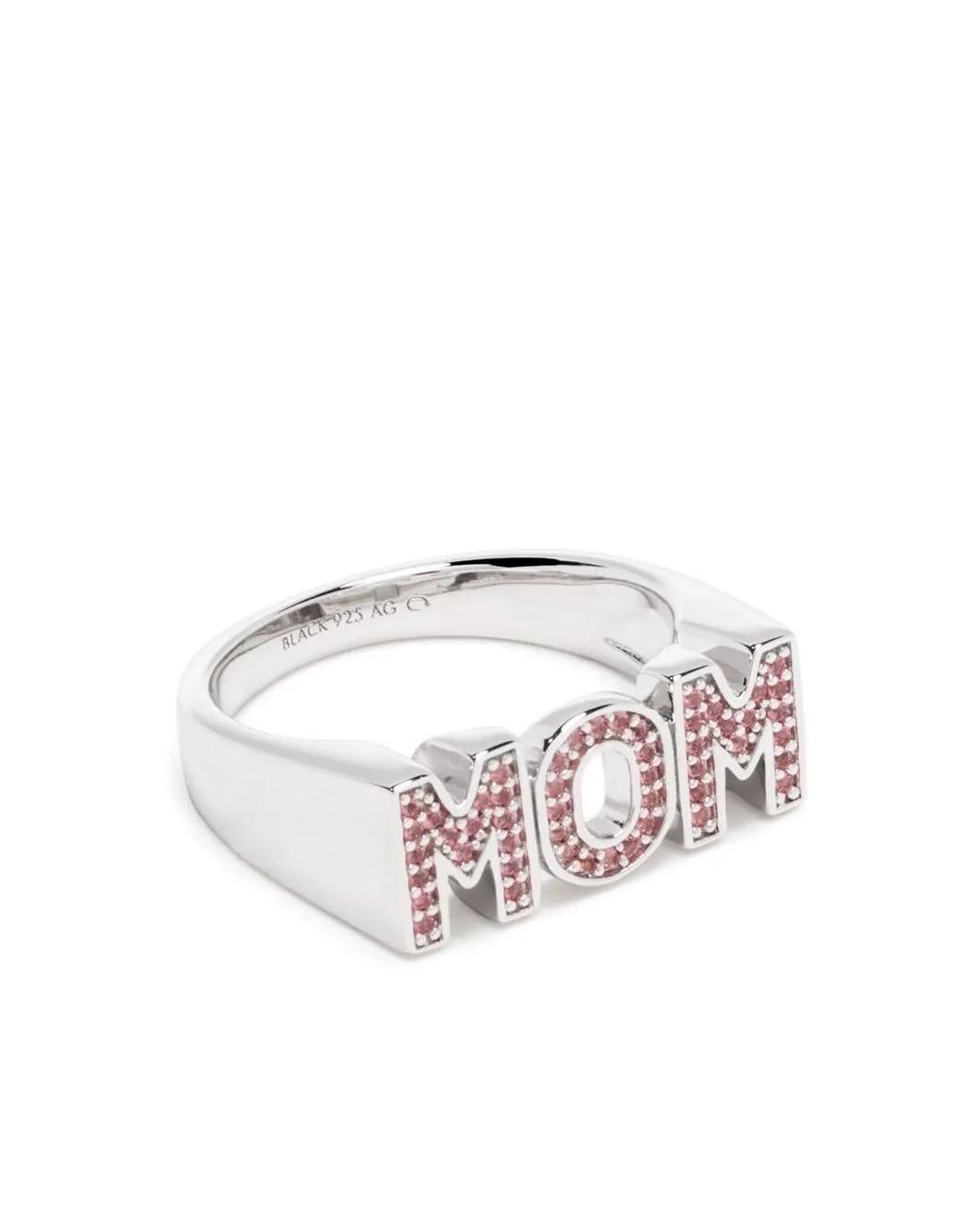 Maria Black White Mom Crystal-Embelished Ring