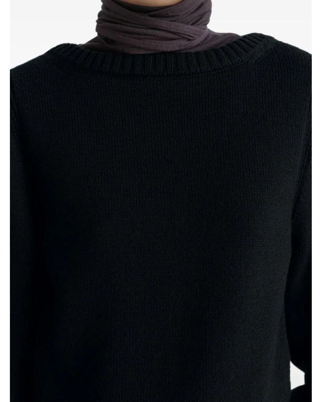 Lemaire Sweater Met Zijsplit in het Blue