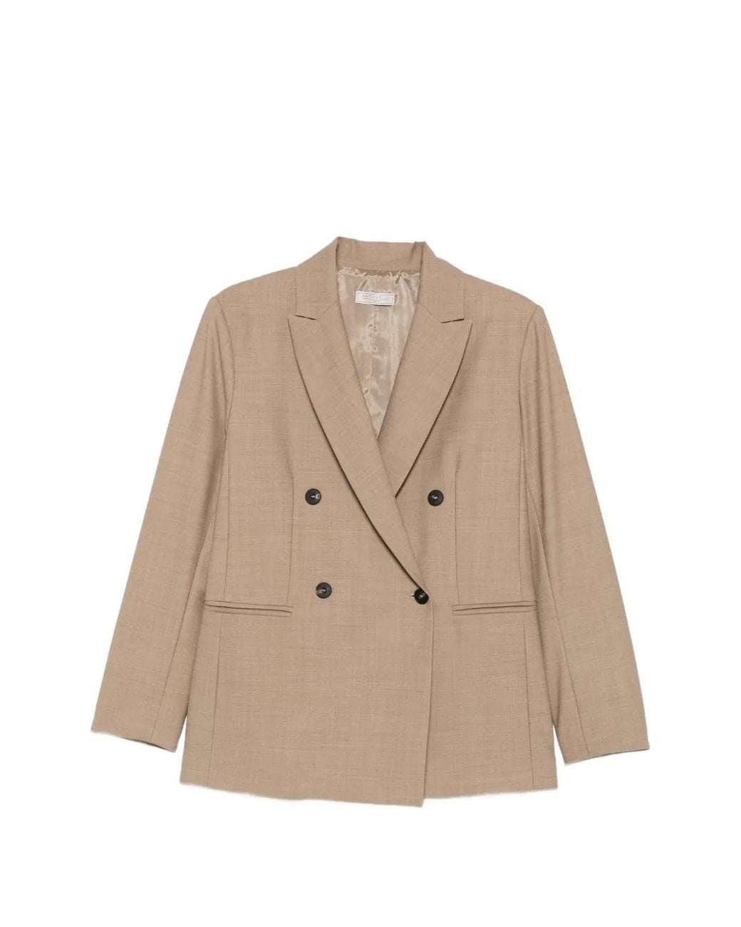 Antonelli Natural Double-Breasted Blazer