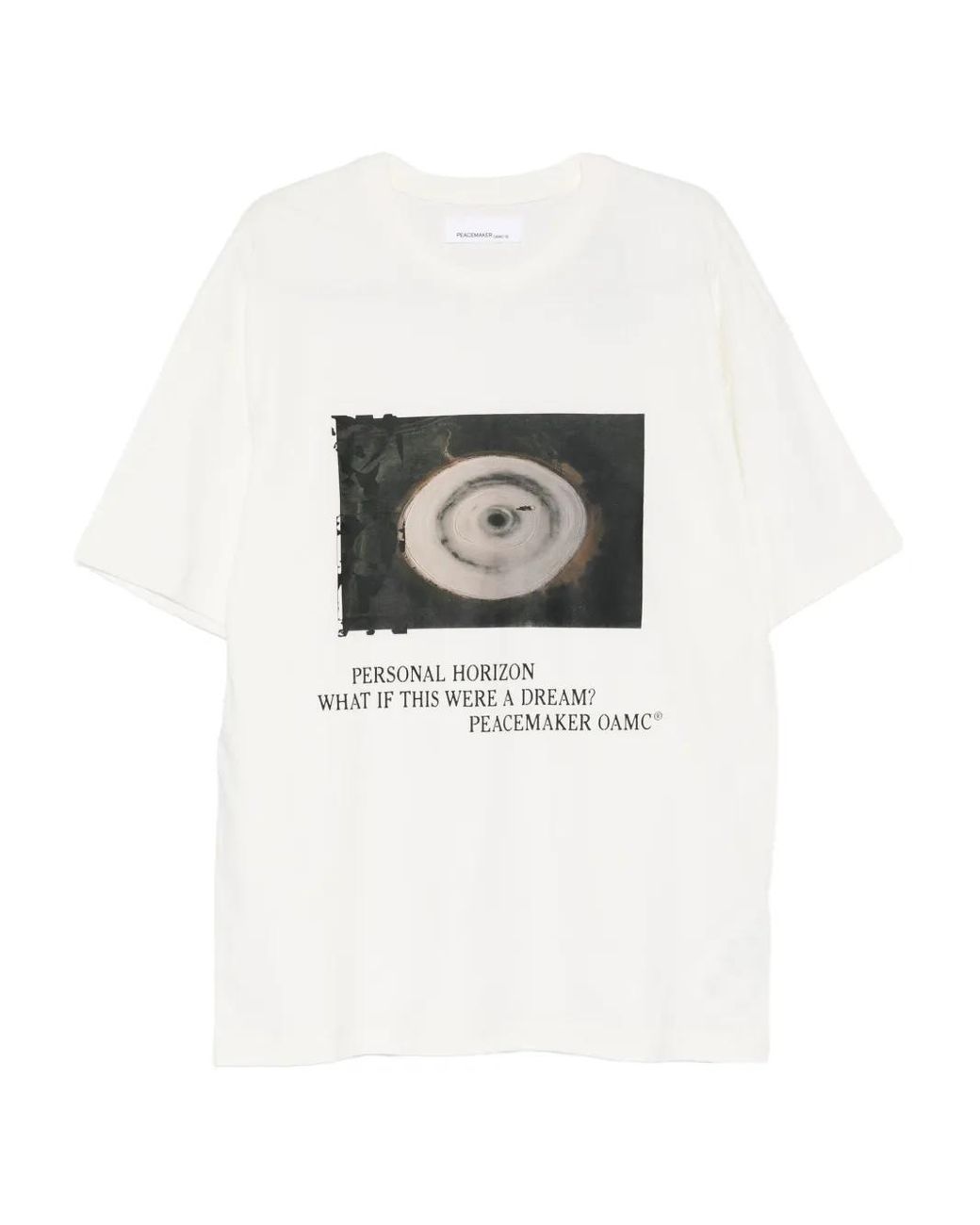 Oamc Peacemaker White Graphic-Print T-Shirt for men