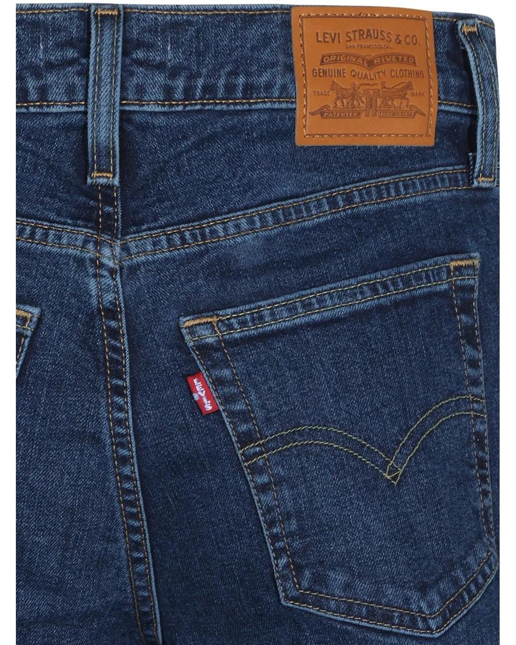 Levi's Blue 728 Wide-Leg Jeans