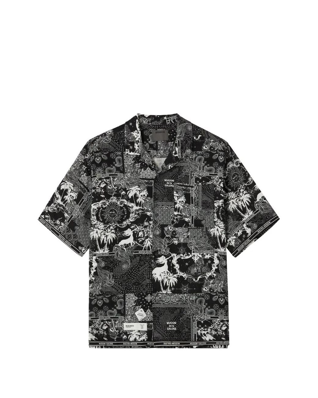 Musium Div. Black Chemise À Imprimé Graphique for men