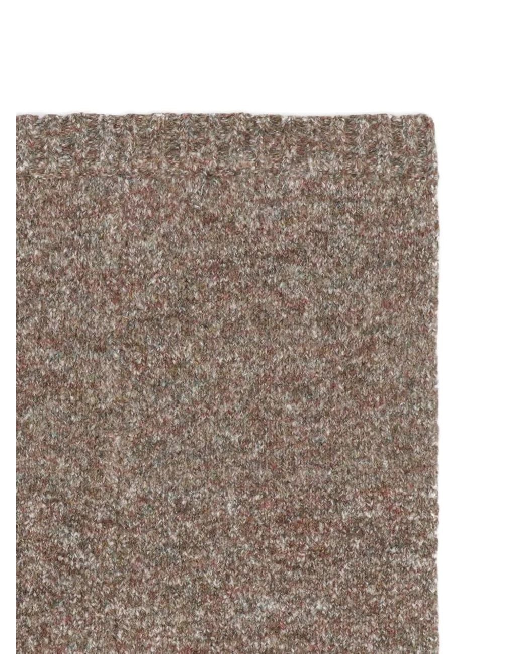 RANRA Brown Chunky-Kniy Scarf for men