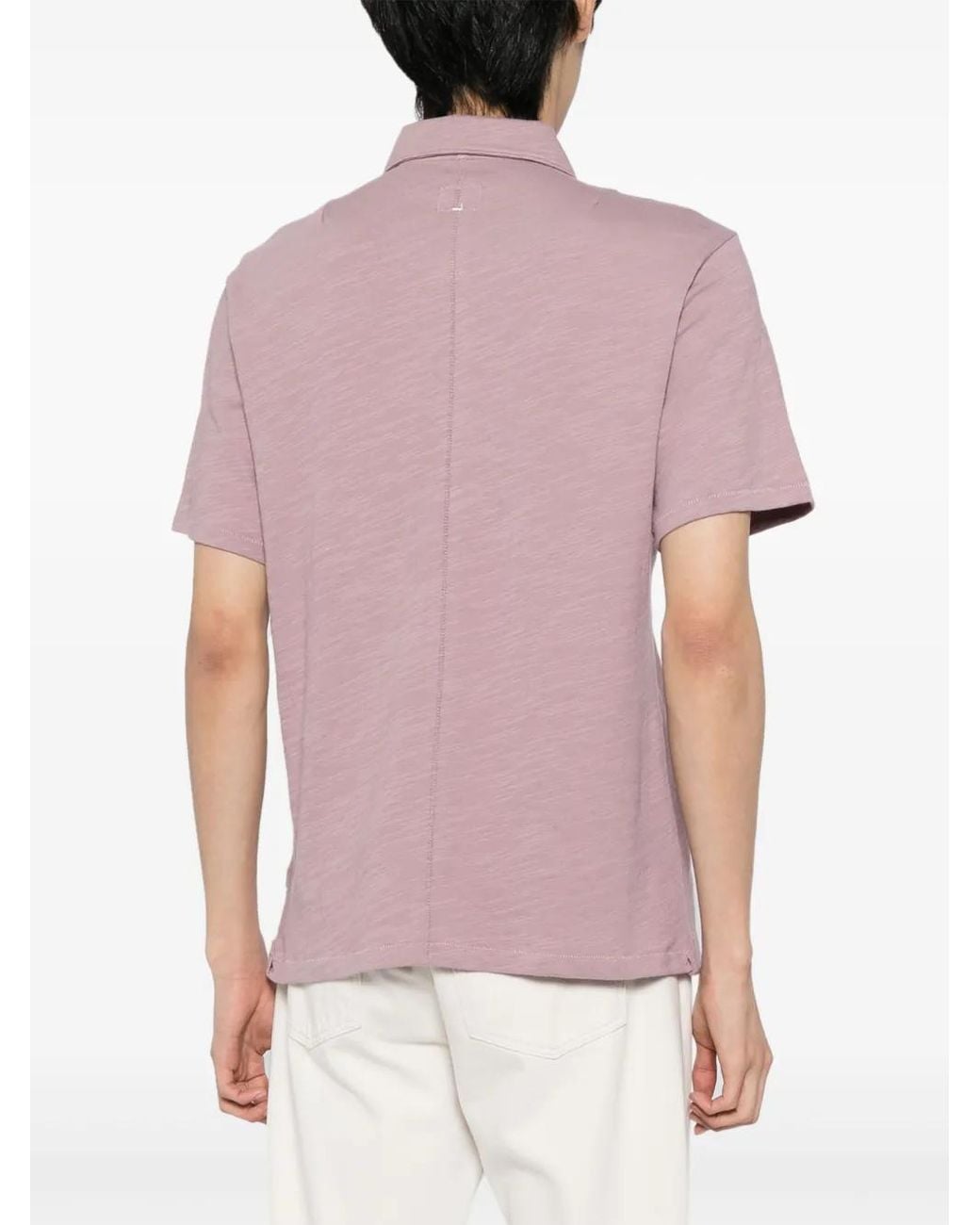 Rag & Bone Pink Classic Flame Cotton Polo Shirt for men