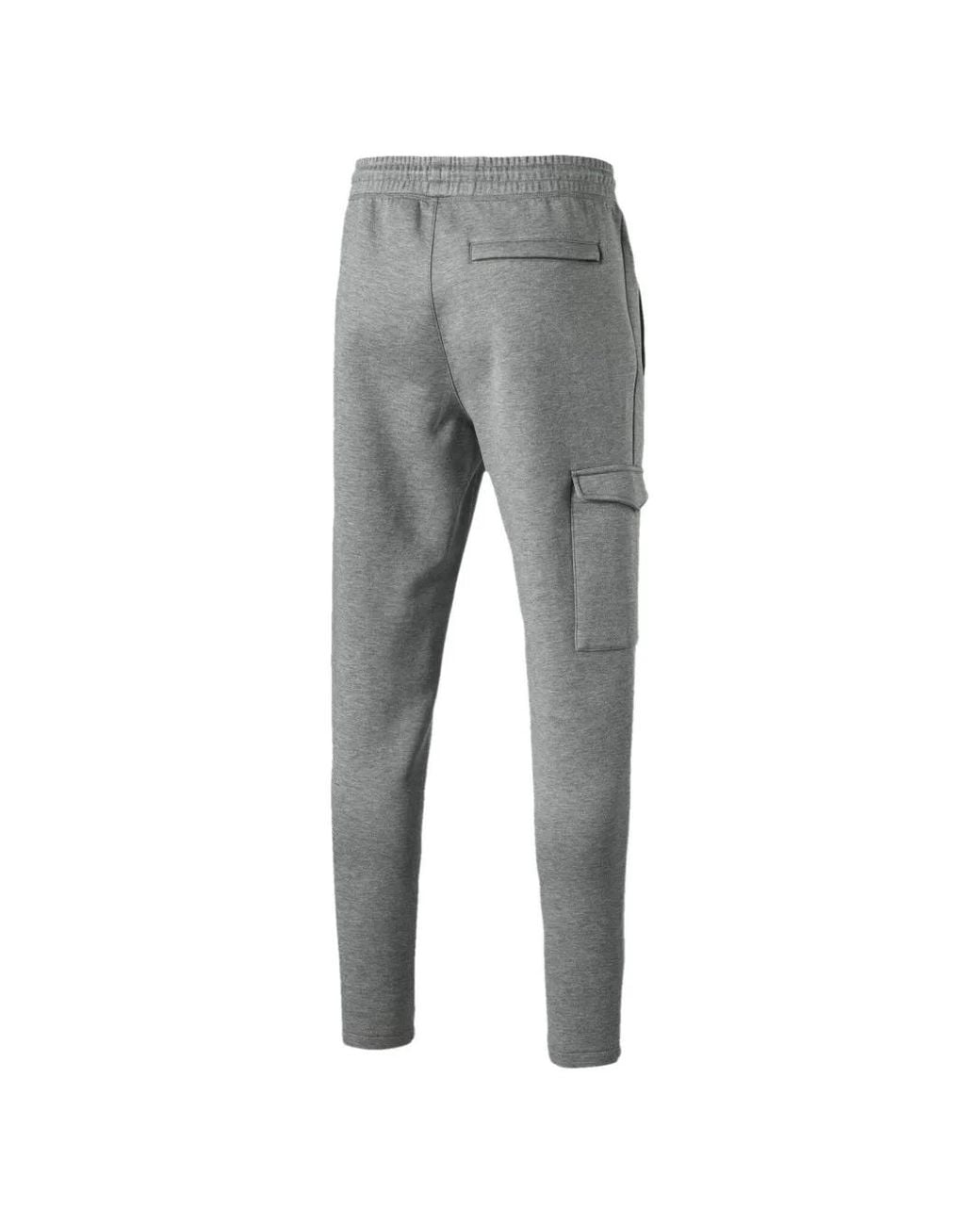PUMA Gray Classics Pocket Track Pants for men