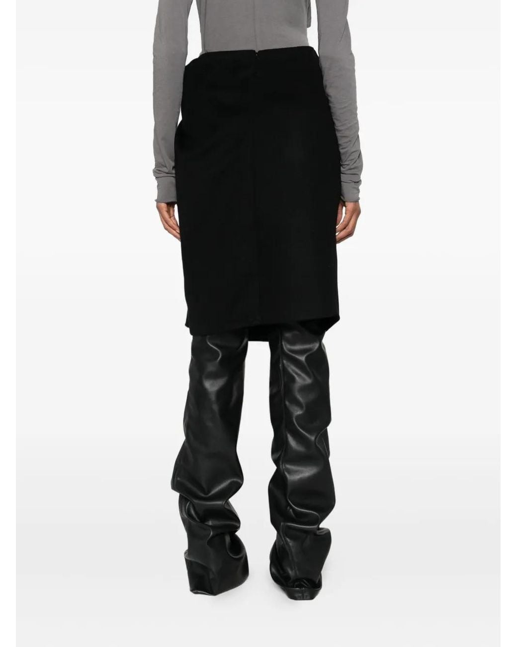 Entire studios Black Asymmetric Skirt