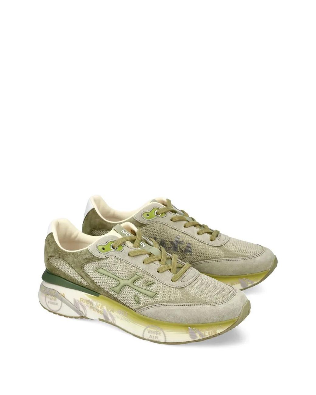 Premiata Green Sneakers for men