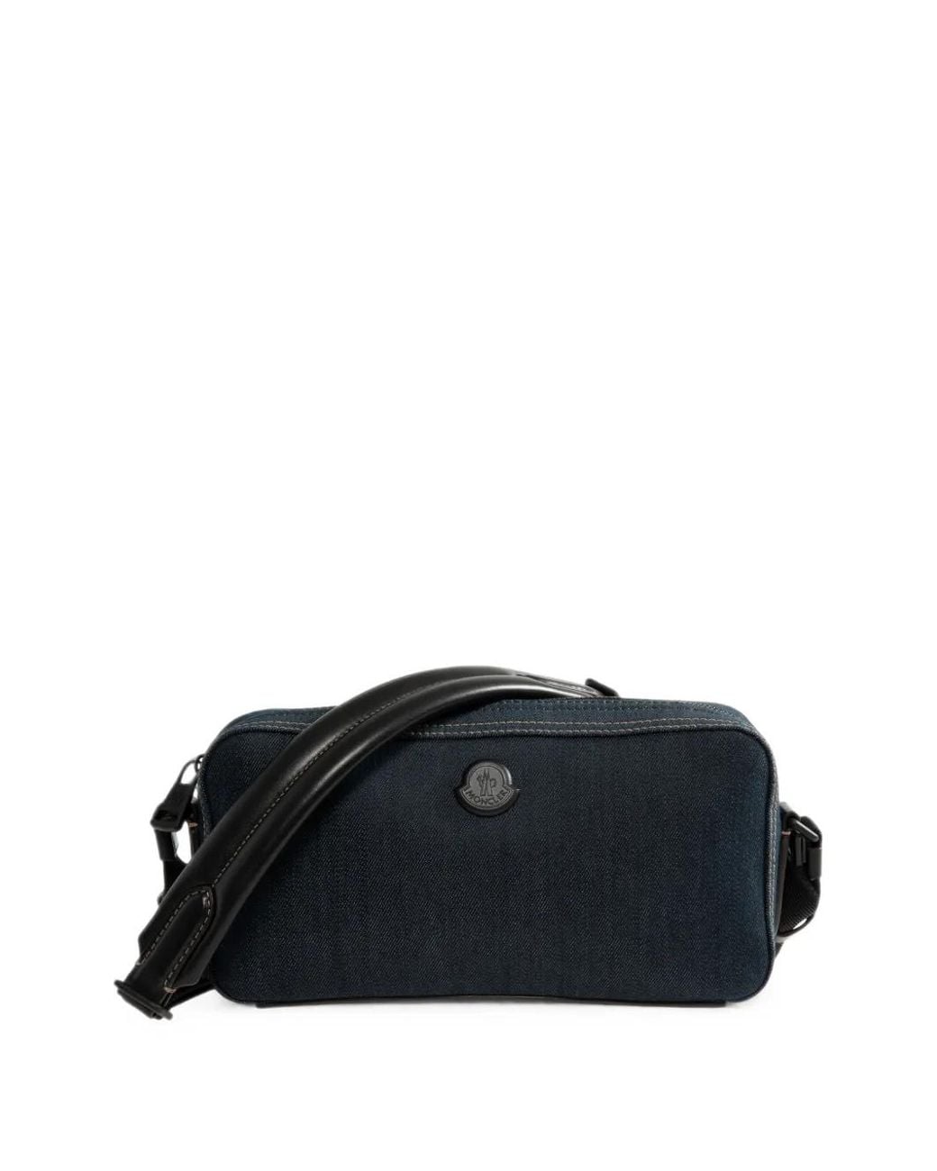 Moncler Black Carlo Denim Cross-Body Bag for men