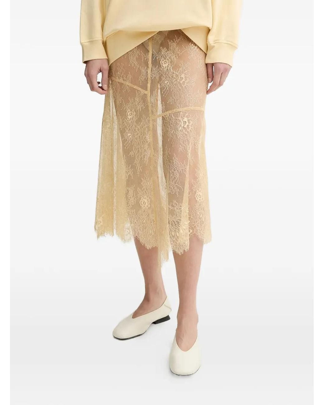 Stand Studio Natural Lace Skirt