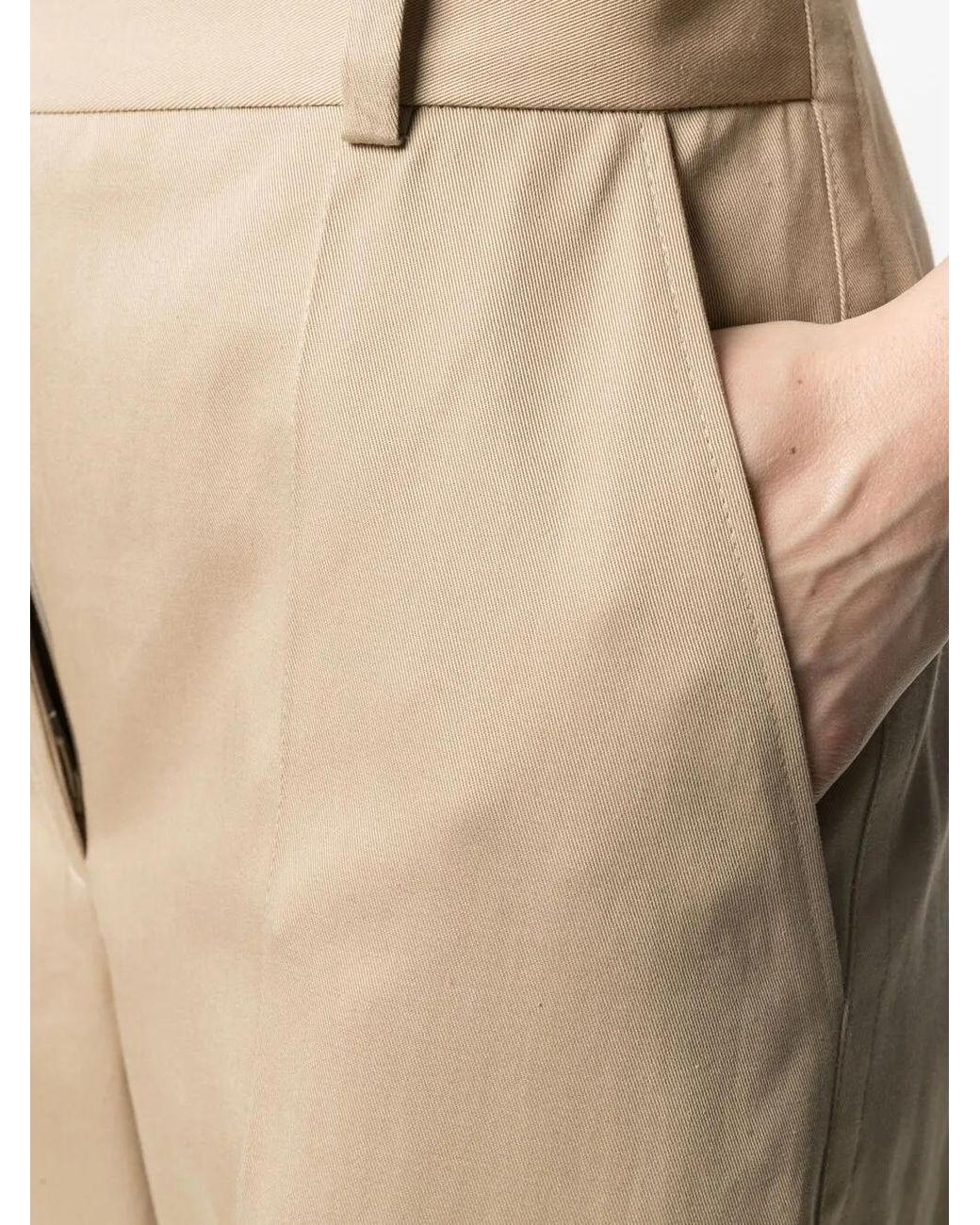 Patou Natural Wide-Leg Tailored Trousers