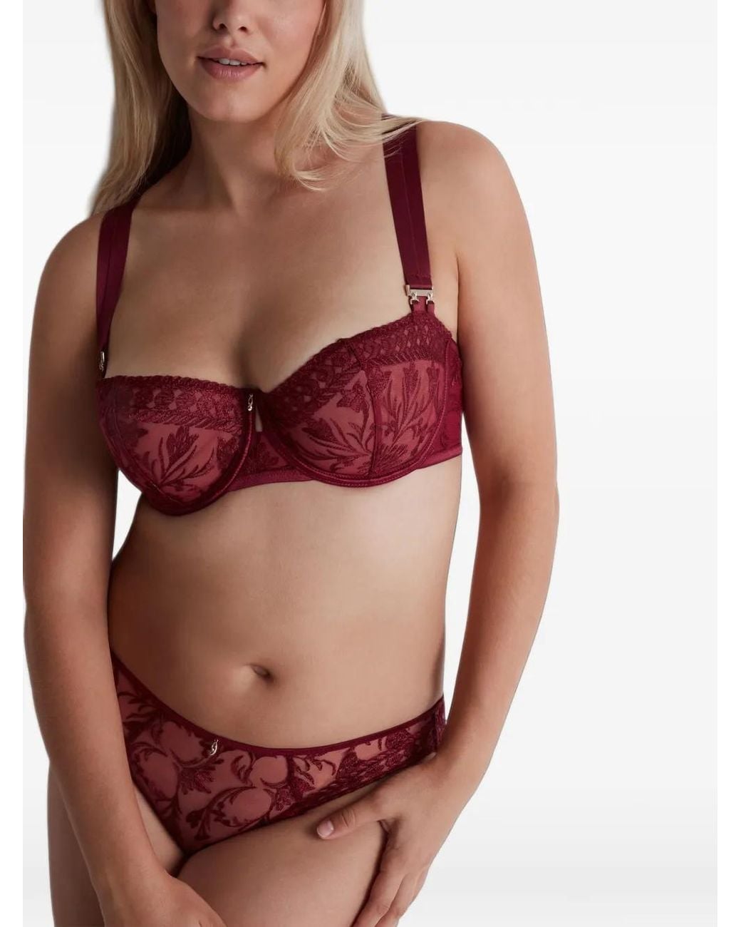 Aubade Magnetic Spell Floral-Embroidered Bra