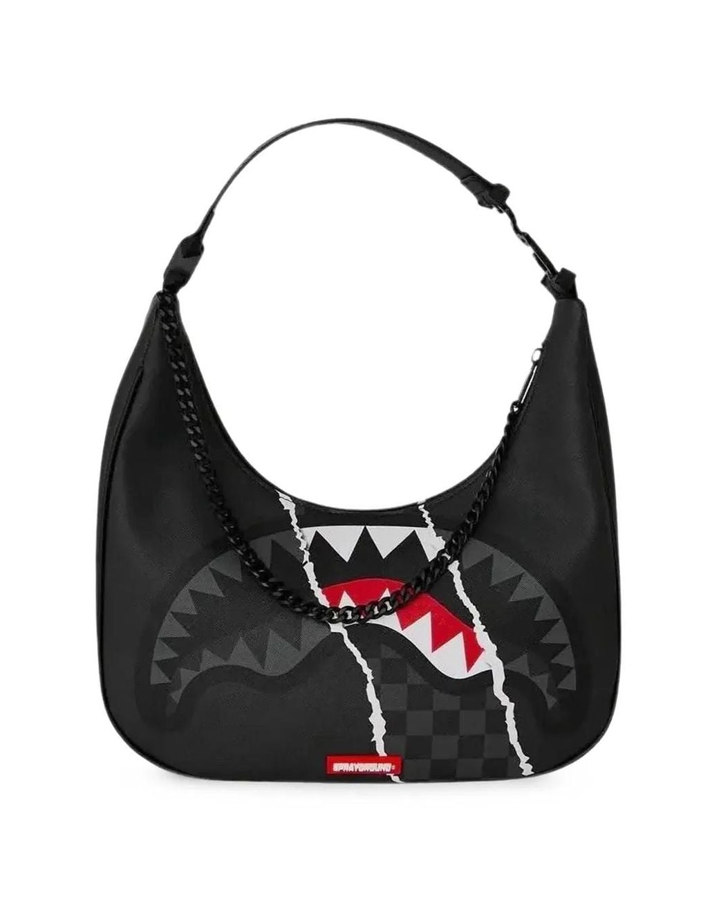 Sprayground Black Shark Slash Shoulder Bag