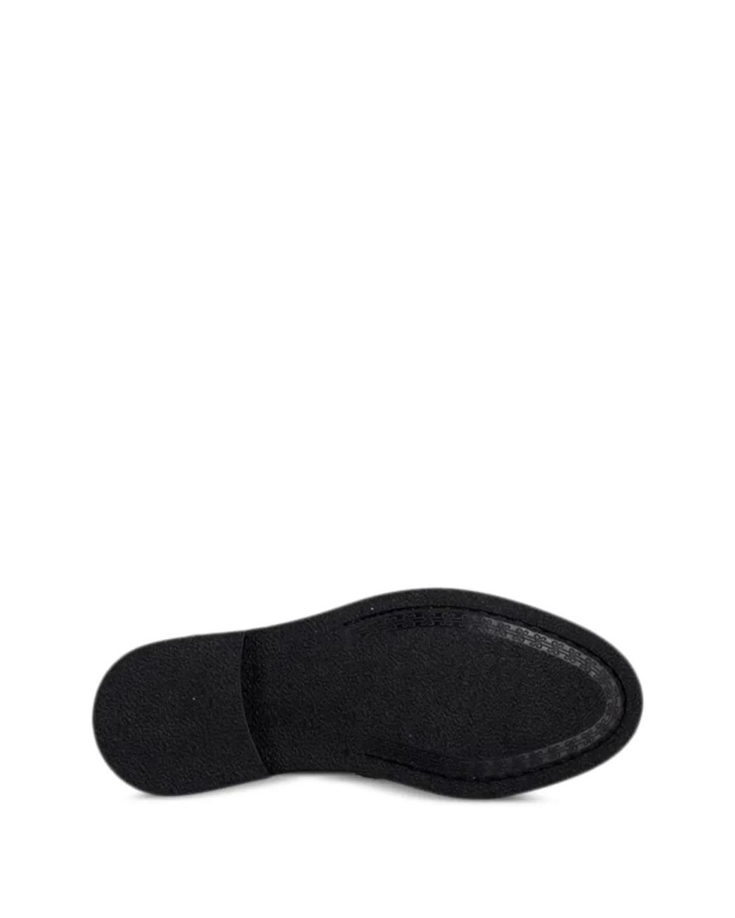 Filling Pieces Black Logo-Detail Loafers for men