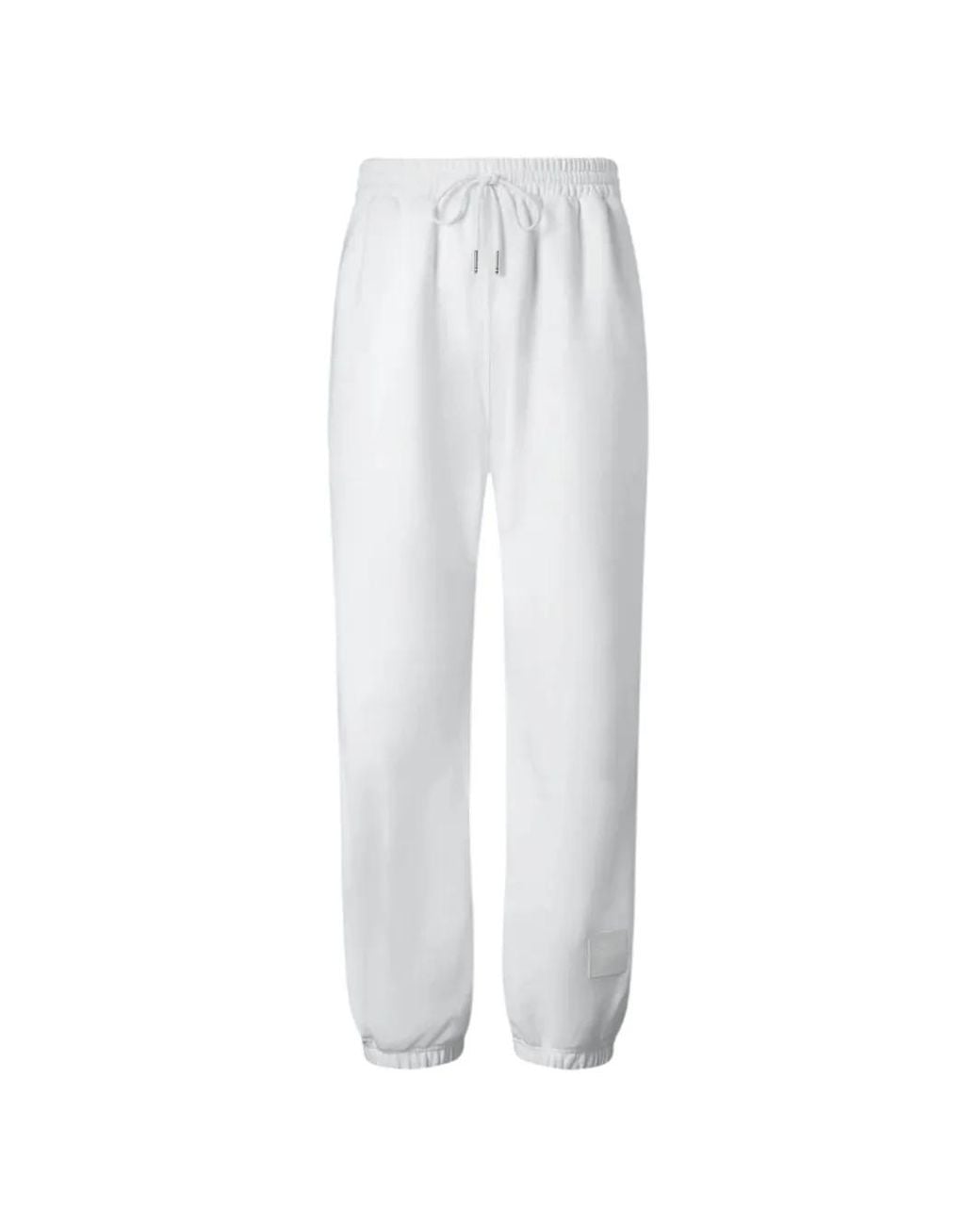 Thom Browne White Loopback Jersey Relaxed Sweatpants