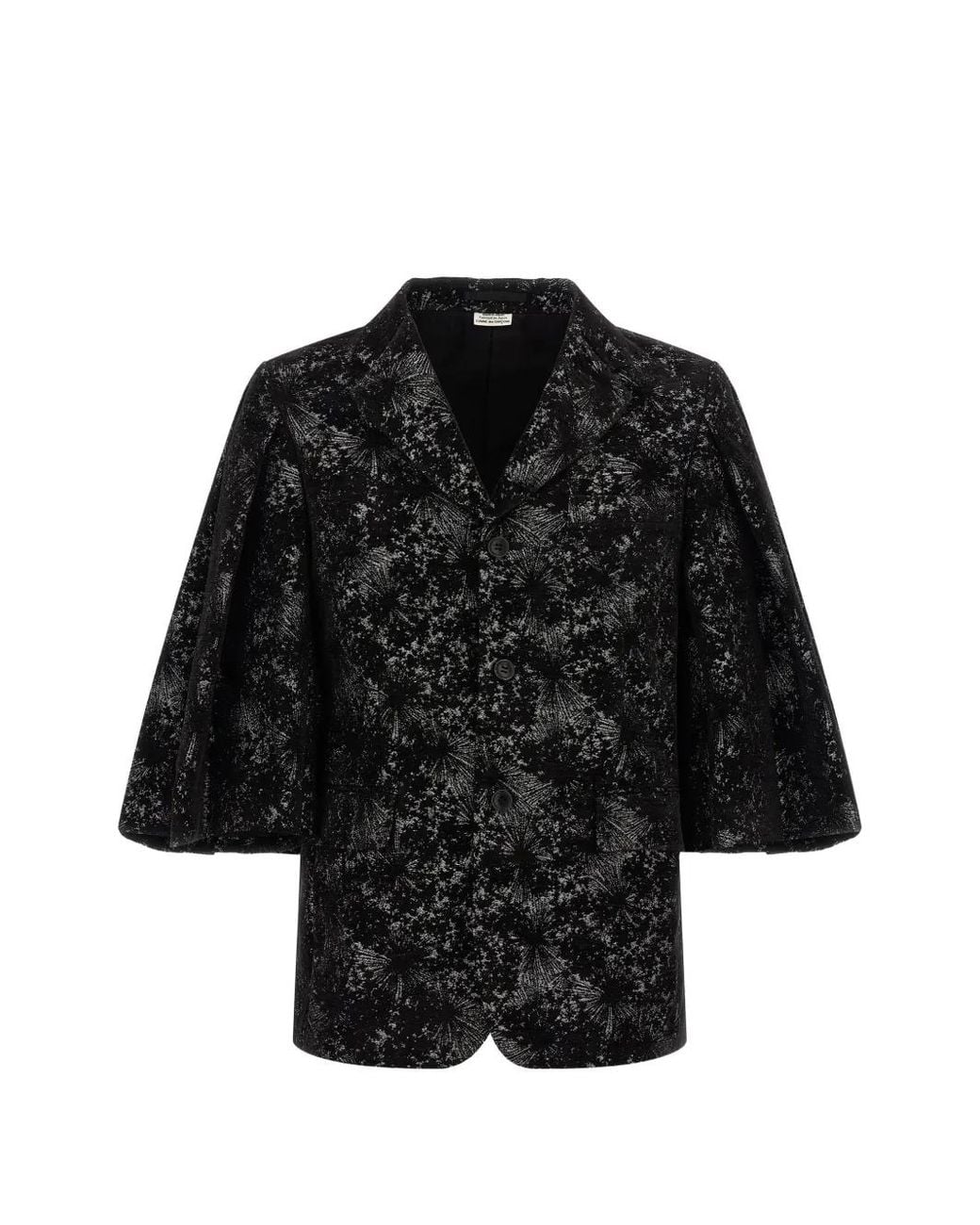 Comme des Garçons Black Flared Sleeves Blazer for men