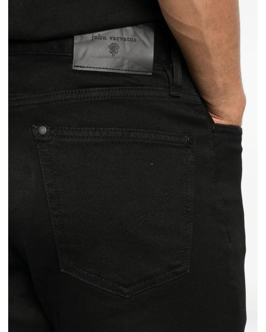 John Varvatos Black Slim-Fit Jeans for men