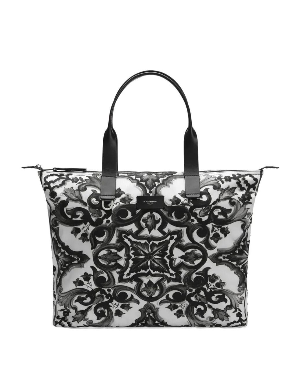 Dolce & Gabbana Black Graphic-Print Tote Bag for men