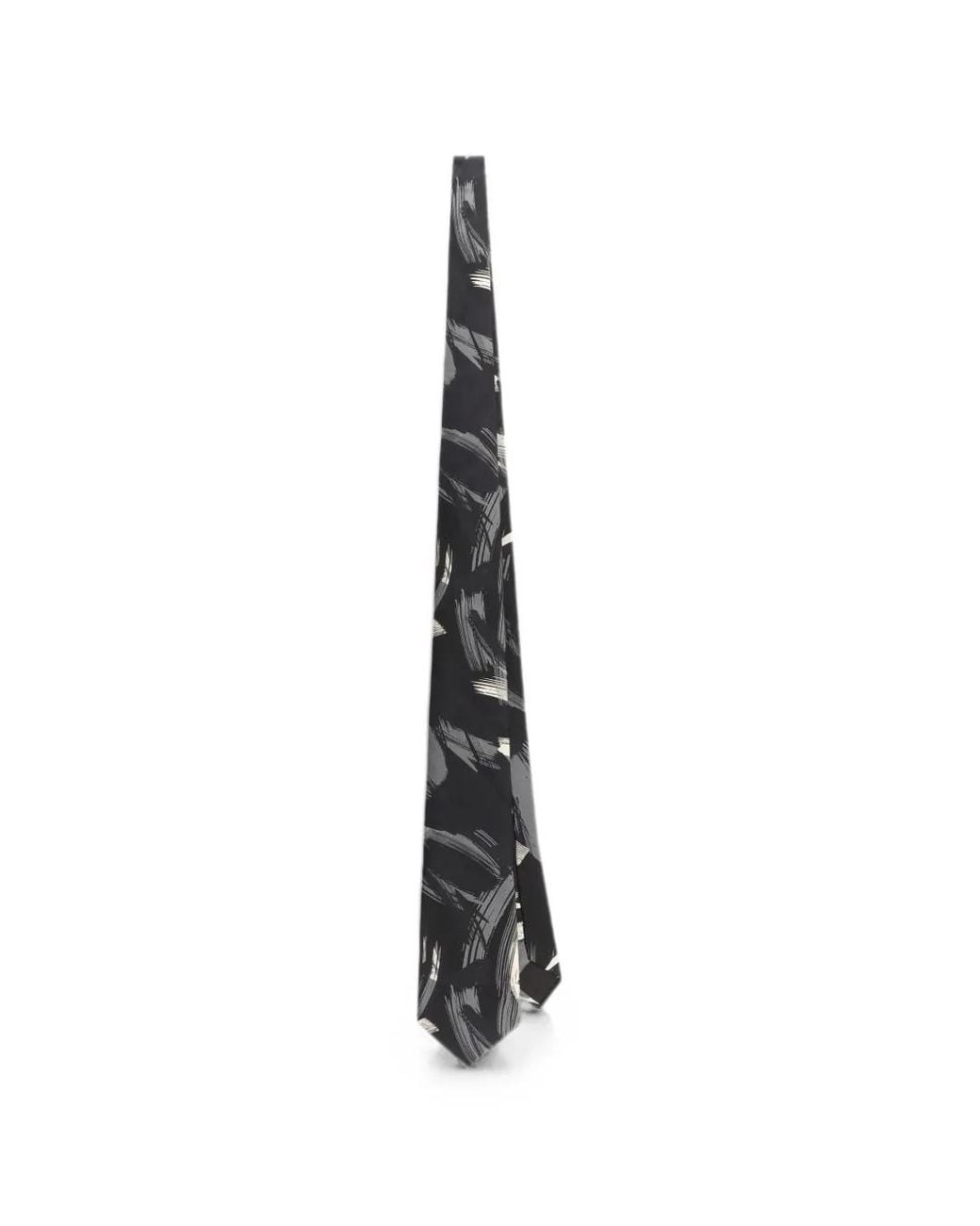 Dolce & Gabbana White Abstract-Print Twill Tie for men