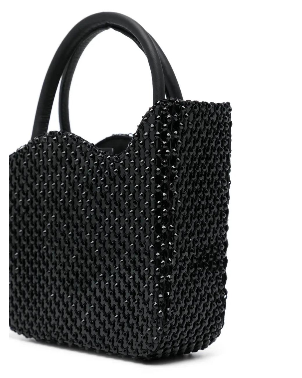 Le Silla Black Mini Gilda Rhinestone-Embellished Bag