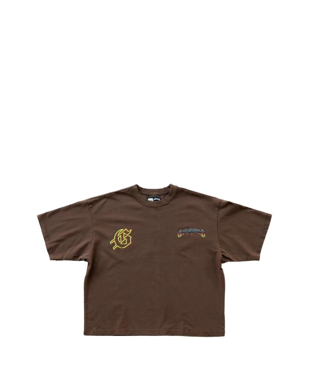 Godspeed Brown Biker Nation Graphic-Print T-Shirt for men