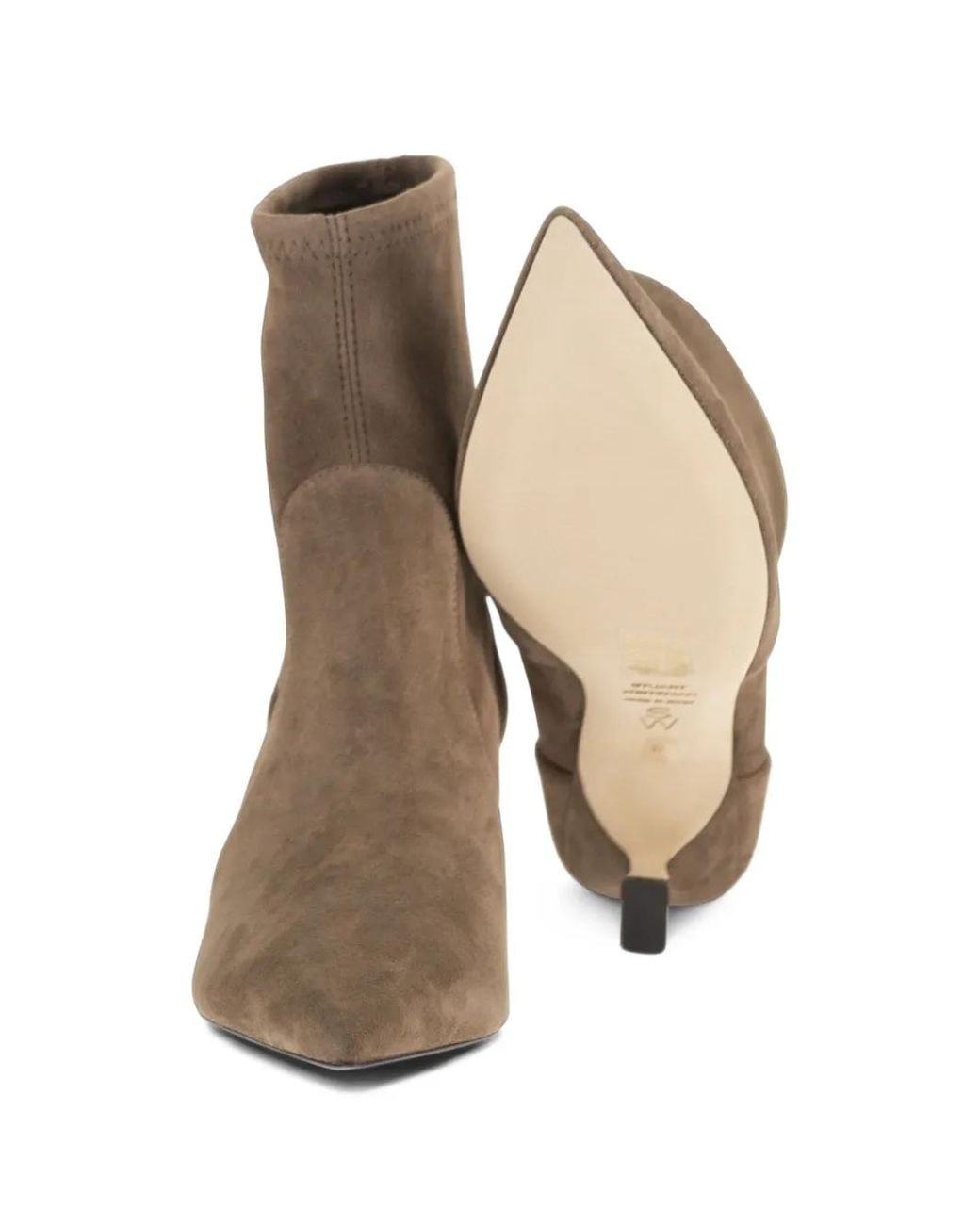 Stuart Weitzman Brown Vinnie Suede Ankle Boots