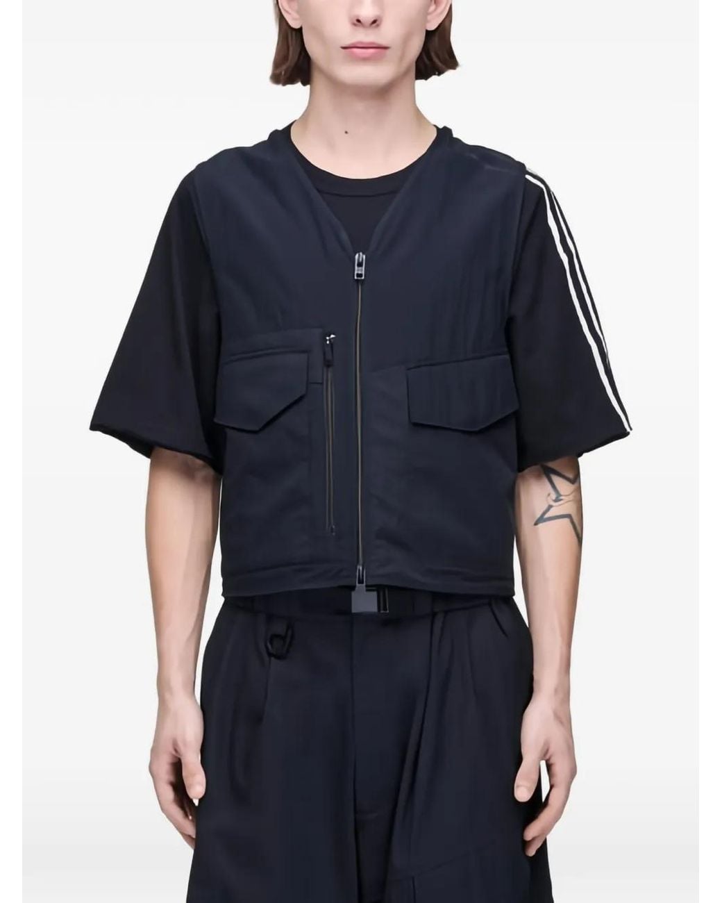 Y-3 Black Tactical Utility Vest for men